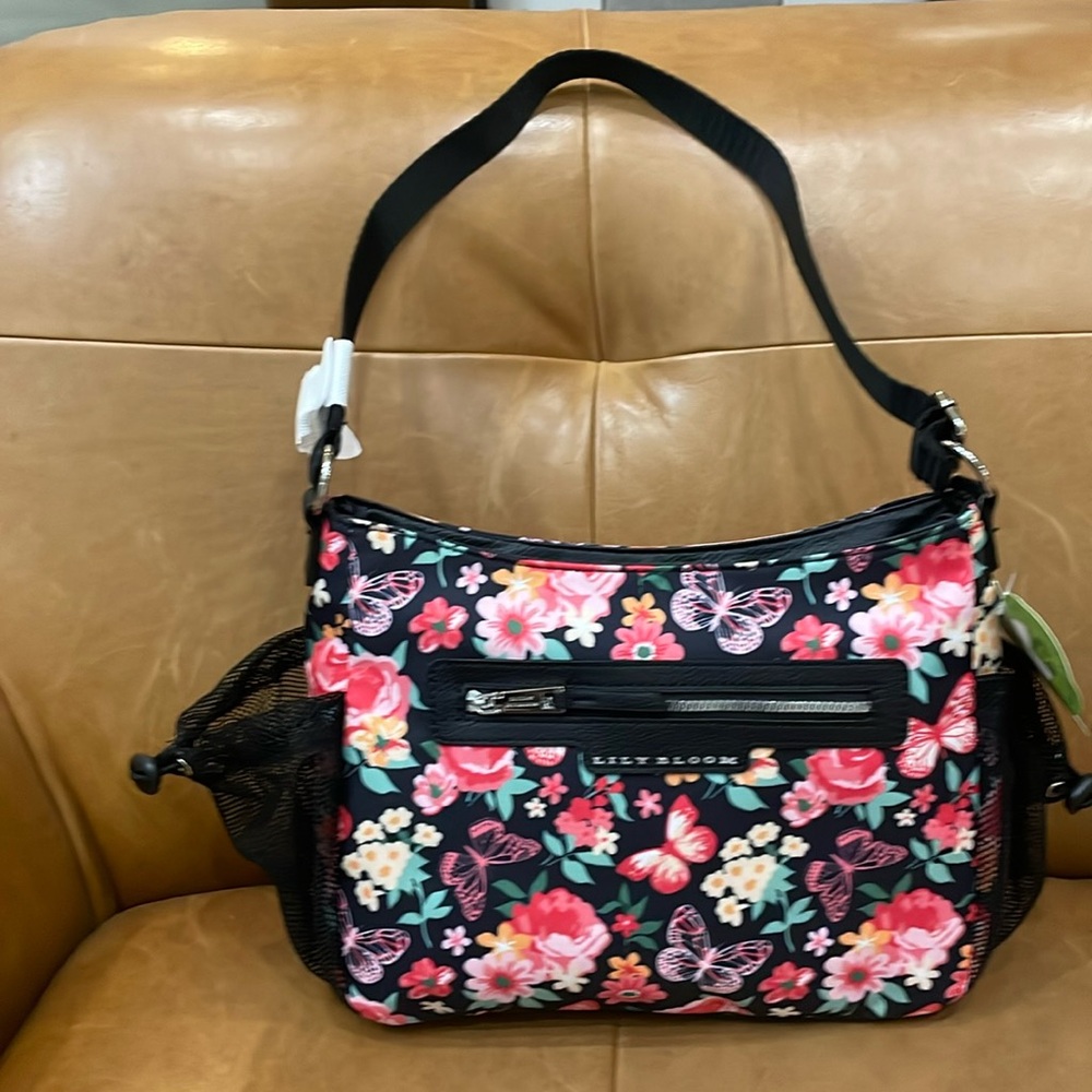 Lily Bloom NWT Reese Coho Floral Shoulder  Bag
